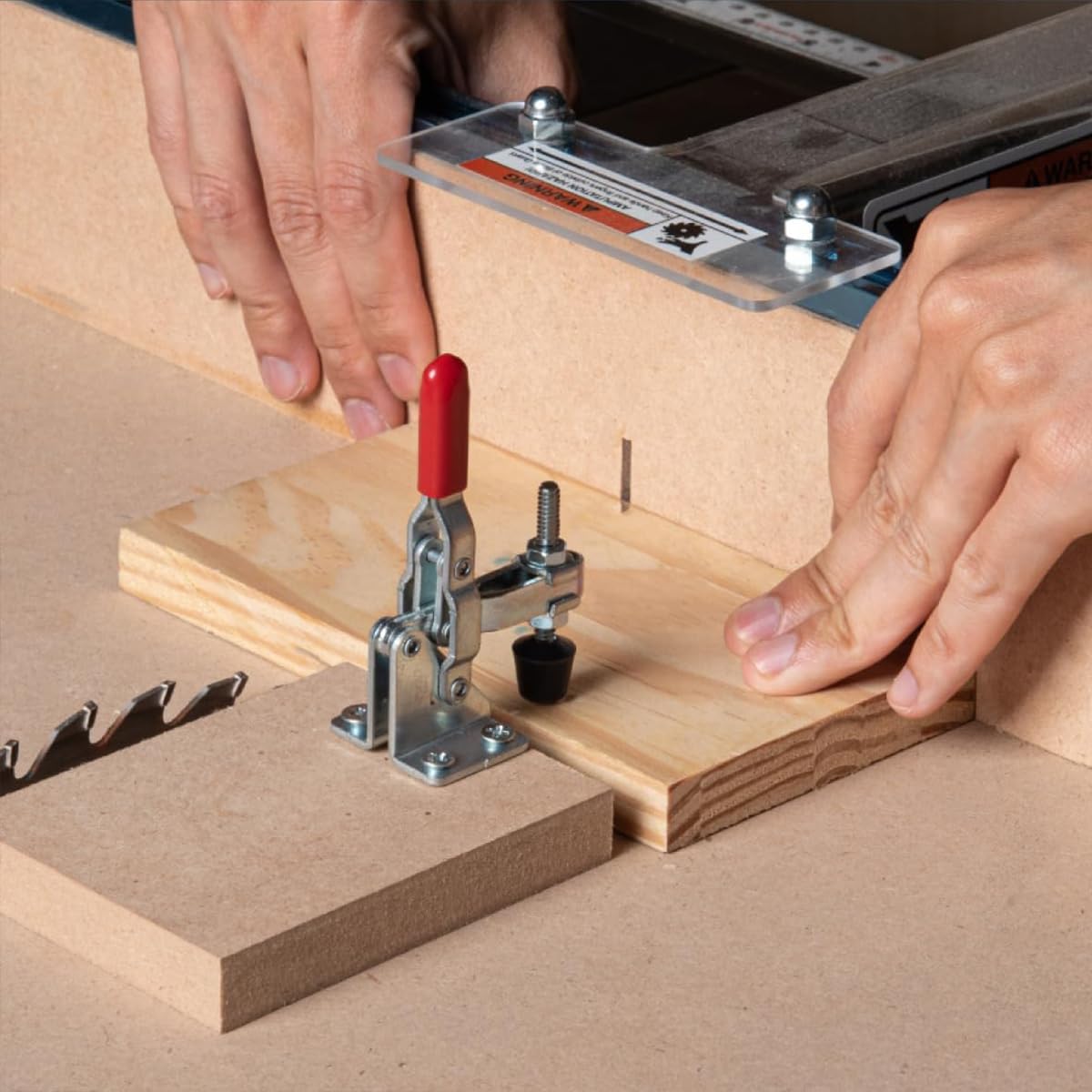 HASTHIP 4 Pcs Hold Down Toggle Clamps 201, Carpenter Tools Small Quick Release Horizontal Toggle Clamp Holding Capacity 60 lbs/27kg, Woodworking Latch Anti-slip Red Grip Hold Down Hand Tool HASTHIP 4 Pcs Hold Down Toggle Clamps 201, Carpenter Tools Small Quick Release Horizontal Toggle Clamp Holding Capacity 60 lbs/27kg, Woodworking Latch Anti-slip Red Grip Hold Down Hand Tool